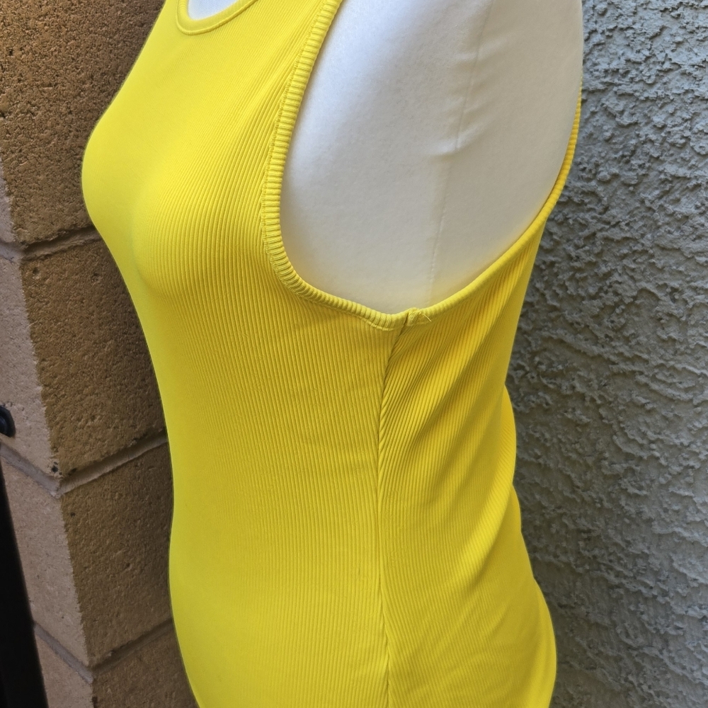 WHBM Forme Ribbed Yellow Tank - Picture 5 of 9